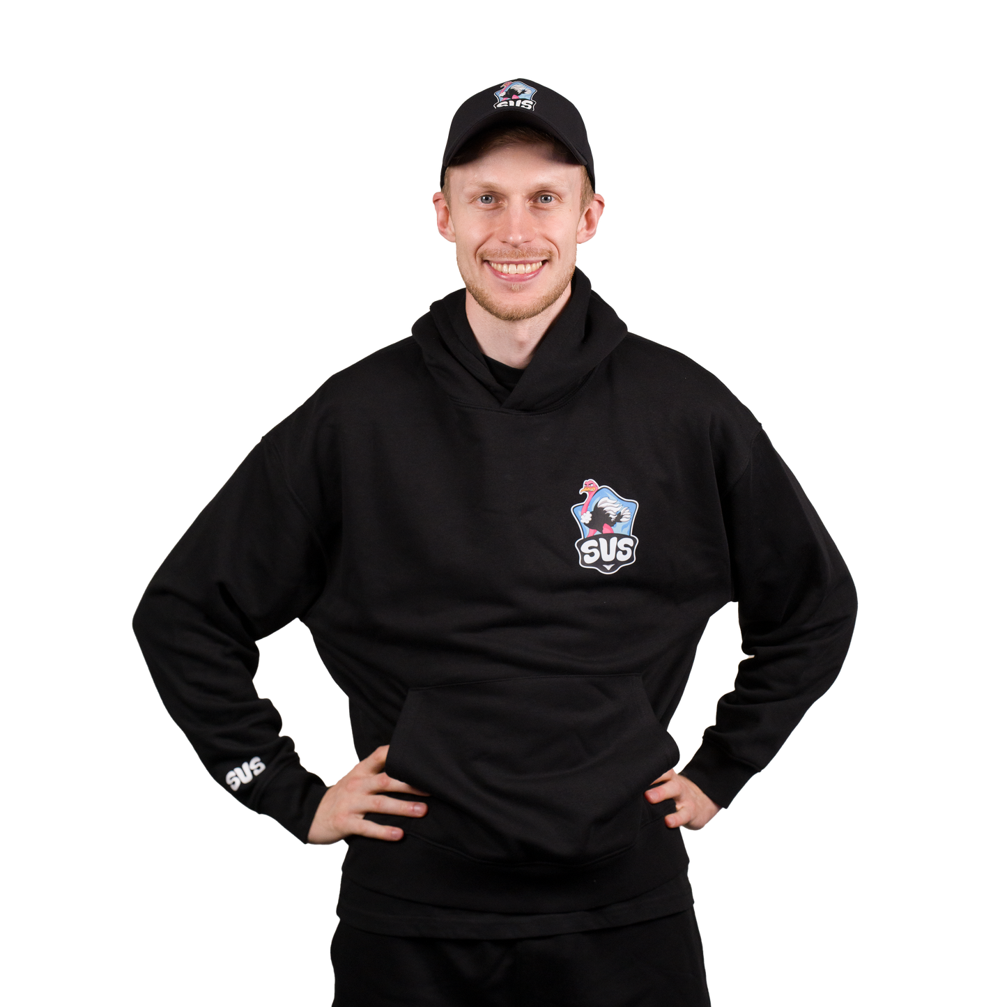 SUS huppari musta